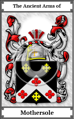 Mothersole Family Crest Download (JPG)  Book Plated - 150 DPI