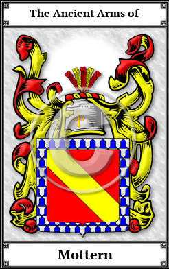 Mottern Family Crest Download (JPG)  Book Plated - 150 DPI