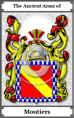 Moutiers Family Crest Download (JPG)  Book Plated - 150 DPI