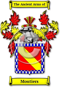 Moutiers Family Crest Download (jpg) Legacy Series - 150 DPI
