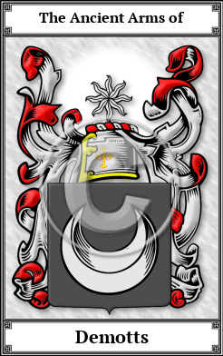 Demotts Family Crest Download (JPG)  Book Plated - 150 DPI