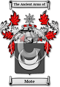 Mote Family Crest Download (jpg) Legacy Series - 150 DPI