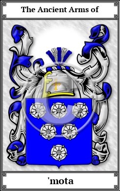 'mota Family Crest Download (JPG)  Book Plated - 150 DPI