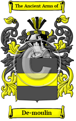 De-moulin Family Crest Download (JPG) Heritage Series - 300 DPI