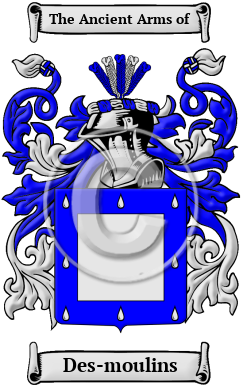 Des-moulins Family Crest Download (JPG) Heritage Series - 300 DPI