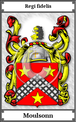 Moulsonn Family Crest Download (JPG)  Book Plated - 150 DPI