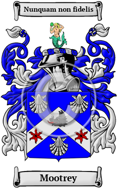 Mootrey Family Crest/Coat of Arms