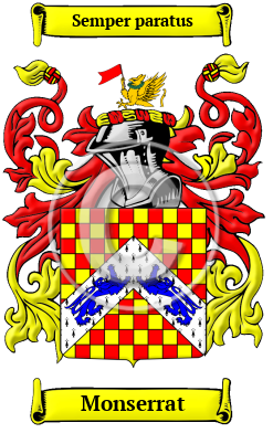 Monserrat Family Crest/Coat of Arms