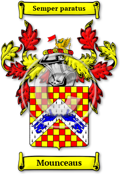 Mounceaus Family Crest Download (jpg) Legacy Series - 150 DPI