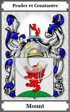 Mount Family Crest Download (JPG) Book Plated - 600 DPI