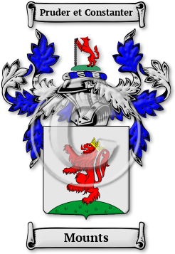 Mounts Family Crest Download (jpg) Legacy Series - 150 DPI