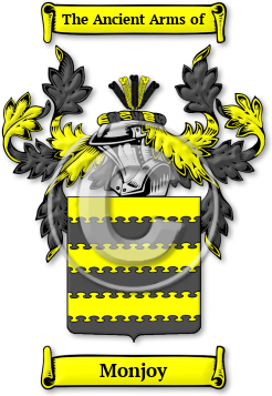 Monjoy Family Crest Download (jpg) Legacy Series - 150 DPI