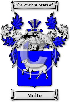 Multo Family Crest Download (jpg) Legacy Series - 150 DPI