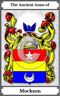 Mockson Family Crest Download (JPG)  Book Plated - 150 DPI