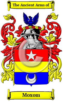 Moxom Family Crest/Coat of Arms