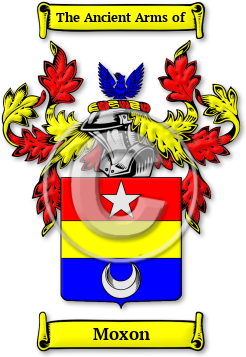 Moxon Family Crest Download (jpg) Legacy Series - 150 DPI