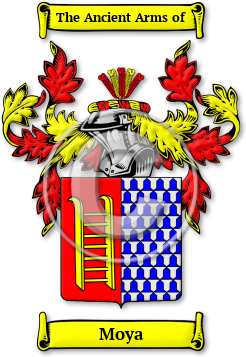 Moya Family Crest Download (jpg) Legacy Series - 150 DPI
