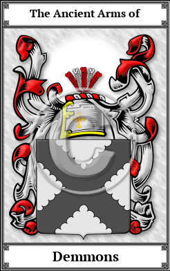 Demmons Family Crest Download (JPG)  Book Plated - 150 DPI