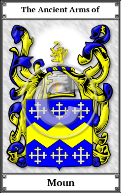 Moun Family Crest Download (JPG) Book Plated - 600 DPI