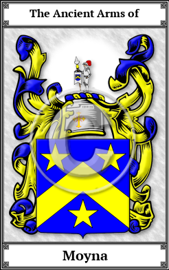 Moyna Family Crest Download (JPG)  Book Plated - 150 DPI