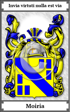 Moiria Family Crest Download (JPG) Book Plated - 600 DPI