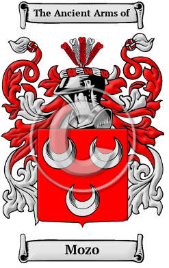 Mozo Family Crest/Coat of Arms