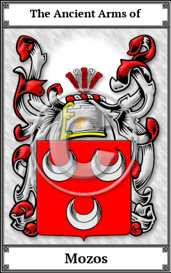 Mozos Family Crest Download (JPG)  Book Plated - 150 DPI