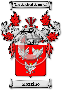 Mozzino Family Crest Download (jpg) Legacy Series - 150 DPI