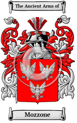 Mozzone Family Crest/Coat of Arms