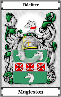 Mugleston Family Crest Download (JPG)  Book Plated - 150 DPI