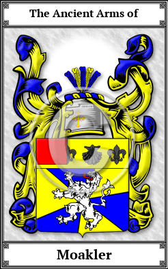 Moakler Family Crest Download (JPG)  Book Plated - 150 DPI