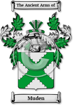 Muden Family Crest Download (jpg) Legacy Series - 150 DPI