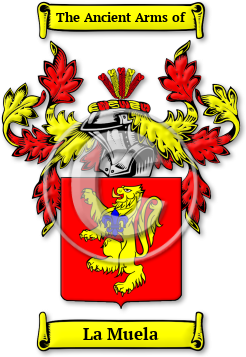 La Muela Family Crest Download (jpg) Legacy Series - 150 DPI