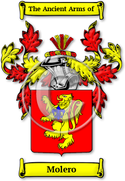 Molero Family Crest Download (jpg) Legacy Series - 150 DPI