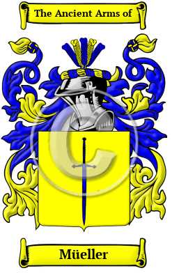 Müeller Family Crest Download (JPG) Heritage Series - 600 DPI