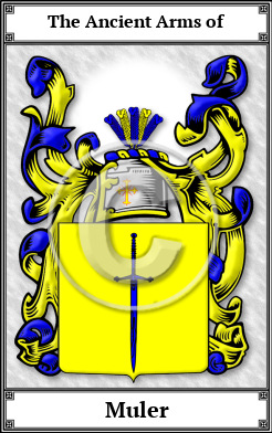 Muler Family Crest Download (JPG)  Book Plated - 150 DPI