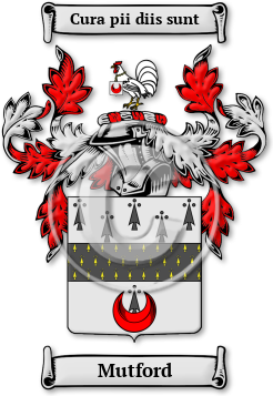 Mutford Family Crest Download (jpg) Legacy Series - 150 DPI