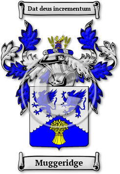 Muggeridge Family Crest Download (jpg) Legacy Series - 150 DPI