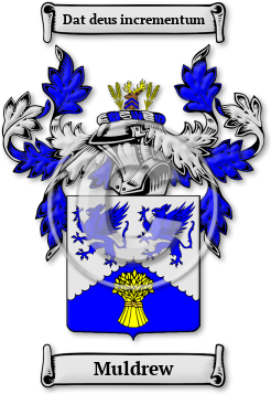 Muldrew Family Crest Download (jpg) Legacy Series - 150 DPI