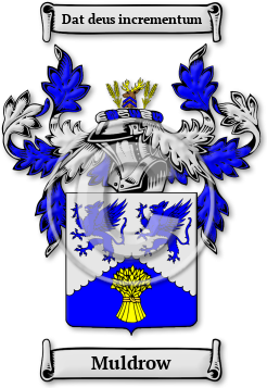 Muldrow Family Crest Download (jpg) Legacy Series - 150 DPI