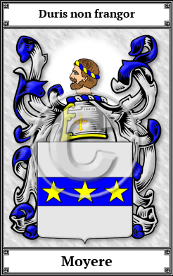 Moyere Family Crest Download (JPG) Book Plated - 600 DPI