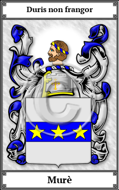 Murè Family Crest Download (JPG)  Book Plated - 150 DPI
