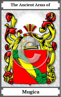 Mugica Family Crest Download (JPG)  Book Plated - 150 DPI