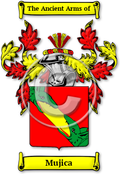 Mujica Family Crest Download (jpg) Legacy Series - 150 DPI
