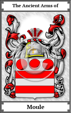 Moule Family Crest Download (JPG)  Book Plated - 150 DPI