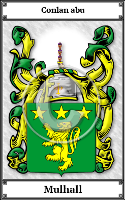 Mulhall Family Crest Download (JPG)  Book Plated - 150 DPI