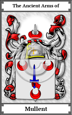 Mullent Family Crest Download (JPG)  Book Plated - 150 DPI
