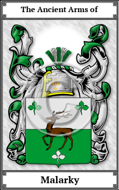 Malarky Family Crest Download (JPG) Book Plated - 600 DPI