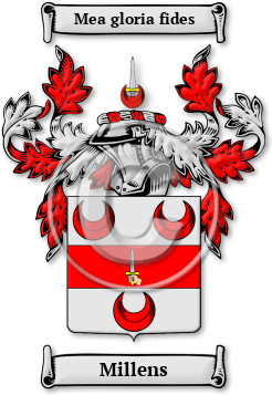 Millens Family Crest Download (JPG) Legacy Series - 600 DPI