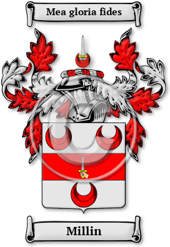 Millin Family Crest Download (jpg) Legacy Series - 150 DPI
